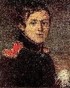 Kapiton Zelentsov Portrait of Staff Captain E A Rotaev oil painting reproduction